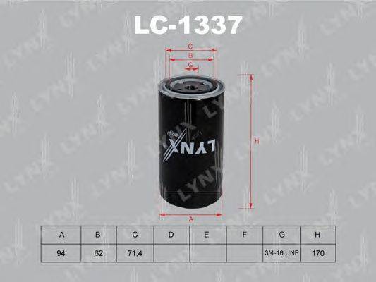 Масляный фильтр LYNXauto LC-1337