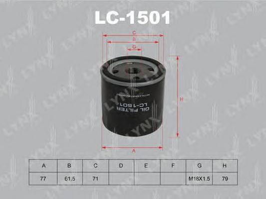 Масляный фильтр LYNXauto LC-1501