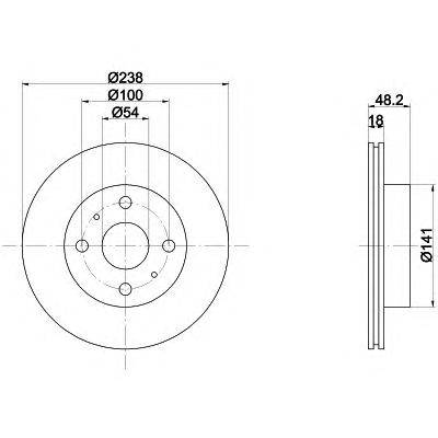 Тормозной диск HELLA PAGID 8DD 355 102-611