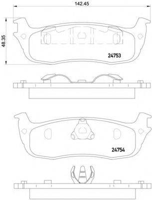 Комплект тормозных колодок, дисковый тормоз HELLA PAGID 8DB 355 014-501