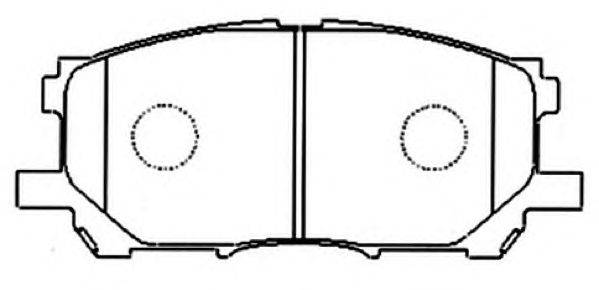 Комплект тормозных колодок, дисковый тормоз ASVA AKDC-1497