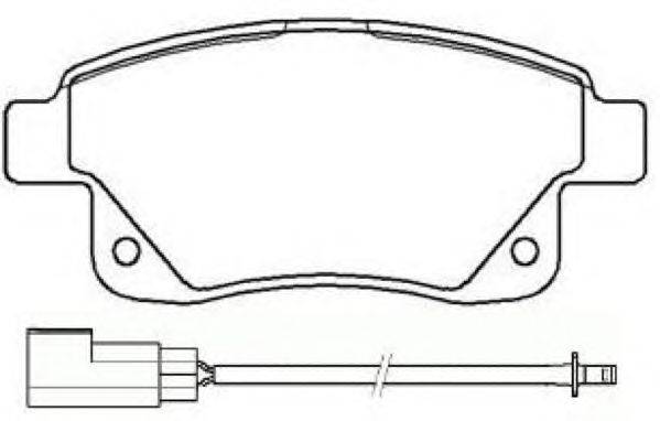 Комплект тормозных колодок, дисковый тормоз ASVA AKD-0046