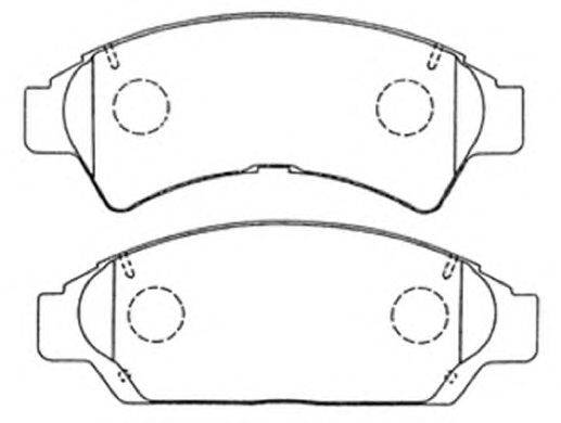 Комплект тормозных колодок, дисковый тормоз ASVA AKD-1149