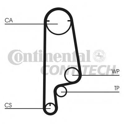 Комплект ремня ГРМ CONTITECH CT546K1