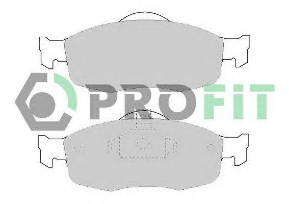 Комплект тормозных колодок, дисковый тормоз PROFIT 5000-0884