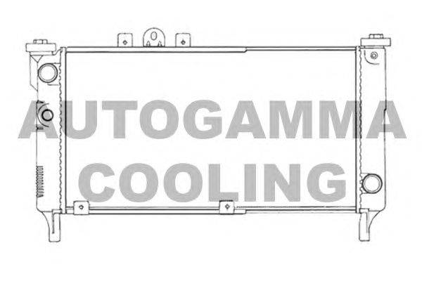 Радиатор, охлаждение двигателя AUTOGAMMA 100981