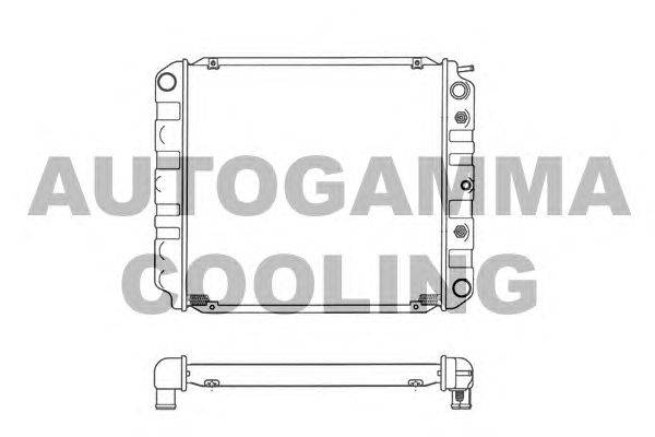 Радиатор, охлаждение двигателя AUTOGAMMA 101092