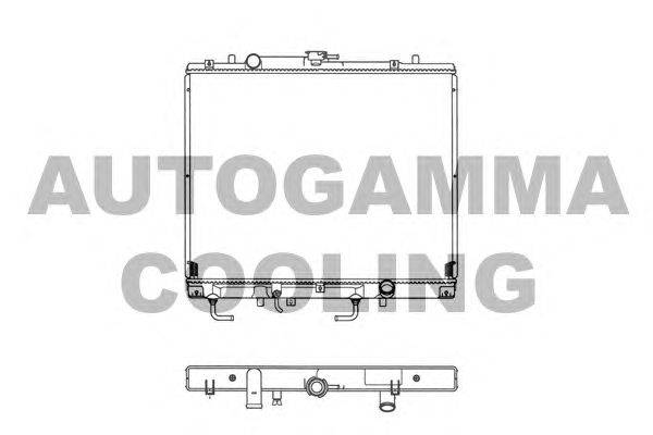 Радиатор, охлаждение двигателя AUTOGAMMA 102930