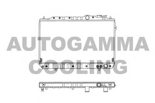 Радиатор, охлаждение двигателя AUTOGAMMA 103330