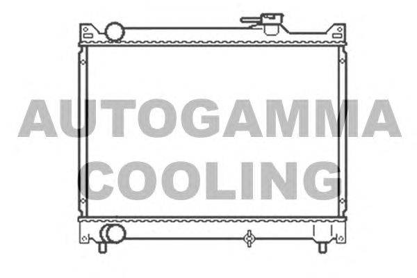Радиатор, охлаждение двигателя AUTOGAMMA 104108
