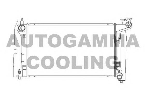 Радиатор, охлаждение двигателя AUTOGAMMA 104126