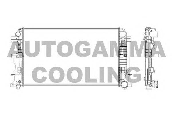 Радиатор, охлаждение двигателя AUTOGAMMA 104573