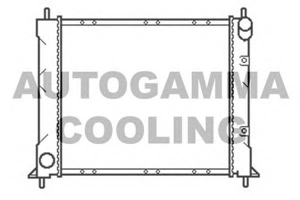 Радиатор, охлаждение двигателя AUTOGAMMA 104701