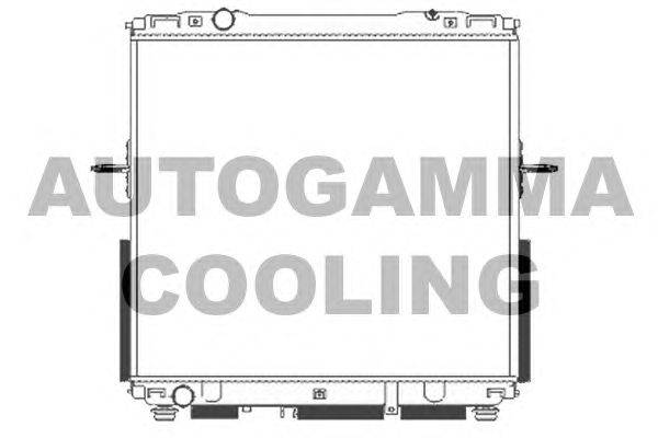 Радиатор, охлаждение двигателя AUTOGAMMA 105129