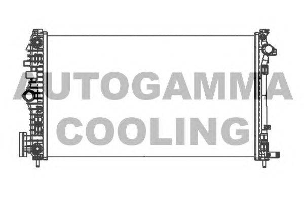 Радиатор, охлаждение двигателя AUTOGAMMA 105323