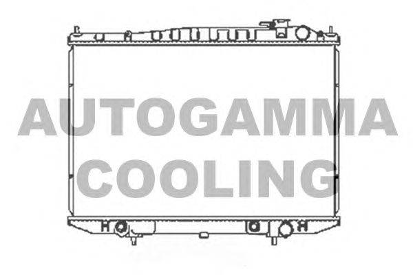 Радиатор, охлаждение двигателя AUTOGAMMA 105388
