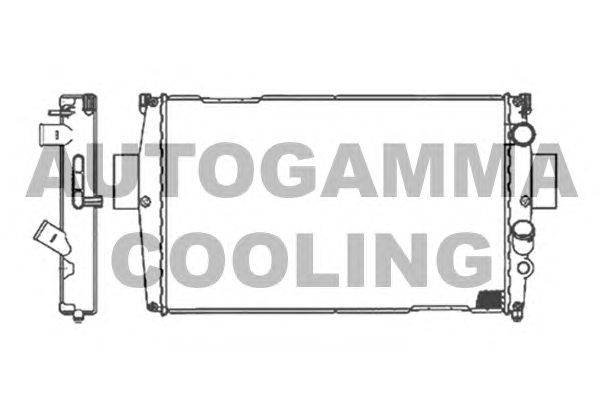 Радиатор, охлаждение двигателя AUTOGAMMA 105521