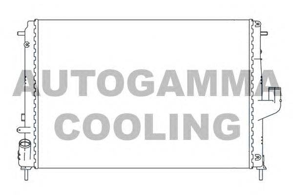 Радиатор, охлаждение двигателя AUTOGAMMA 105782
