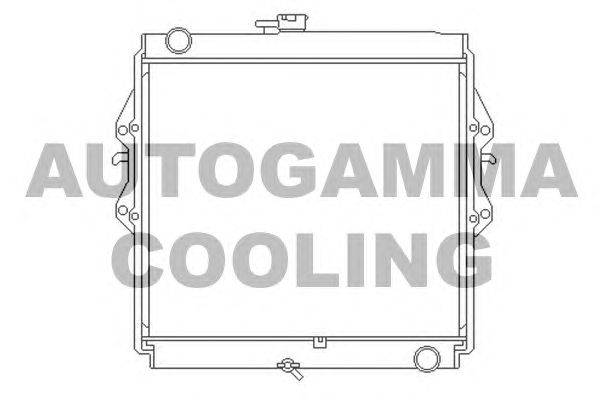 Радиатор, охлаждение двигателя AUTOGAMMA 105906