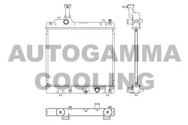 Радиатор, охлаждение двигателя AUTOGAMMA 105934