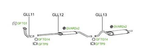 Система выпуска ОГ GT Exhaust 1000