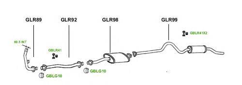 Система выпуска ОГ GT Exhaust 1051