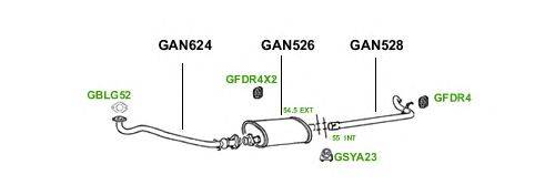 Система выпуска ОГ GT Exhaust 1074