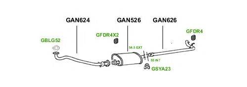 Система выпуска ОГ GT Exhaust 1079