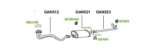 Система выпуска ОГ GT Exhaust 1083