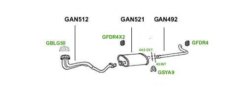 Система выпуска ОГ GT Exhaust 1093