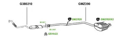 Система выпуска ОГ GT Exhaust 1162
