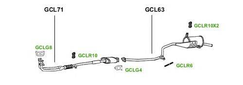 Система выпуска ОГ GT Exhaust 1251