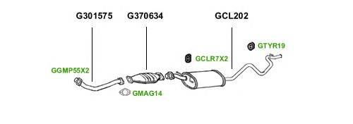 Система выпуска ОГ GT Exhaust 1266