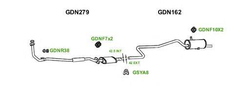 Система выпуска ОГ GT Exhaust 1322