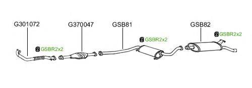 Система выпуска ОГ GT Exhaust 2062