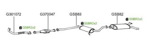 Система выпуска ОГ GT Exhaust 2063