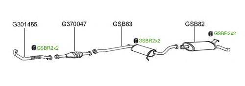 Система выпуска ОГ GT Exhaust 2064