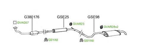 Система выпуска ОГ GT Exhaust 2095