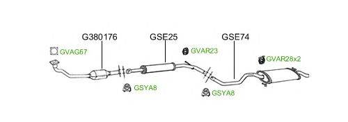 Система выпуска ОГ GT Exhaust 2134