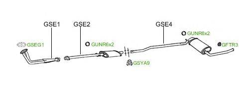 Система выпуска ОГ GT Exhaust 2156