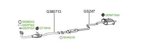 Система выпуска ОГ GT Exhaust 2227