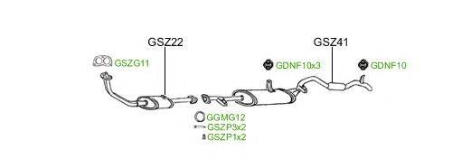 Система выпуска ОГ GT Exhaust 2233