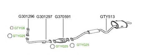 Система выпуска ОГ GT Exhaust 2297