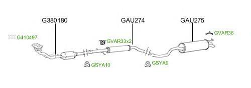 Система выпуска ОГ GT Exhaust 2732