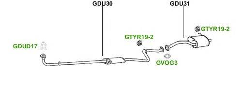 Система выпуска ОГ GT Exhaust 308