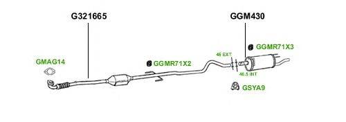 Система выпуска ОГ GT Exhaust 3703