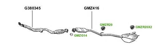 Система выпуска ОГ GT Exhaust 3713
