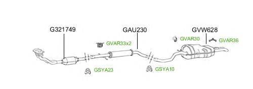 Система выпуска ОГ GT Exhaust 4667