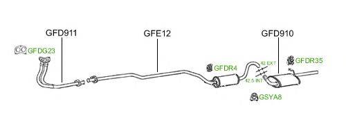 Система выпуска ОГ GT Exhaust 493