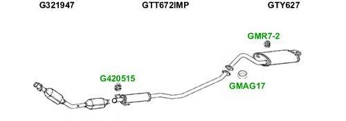 Система выпуска ОГ GT Exhaust 5229